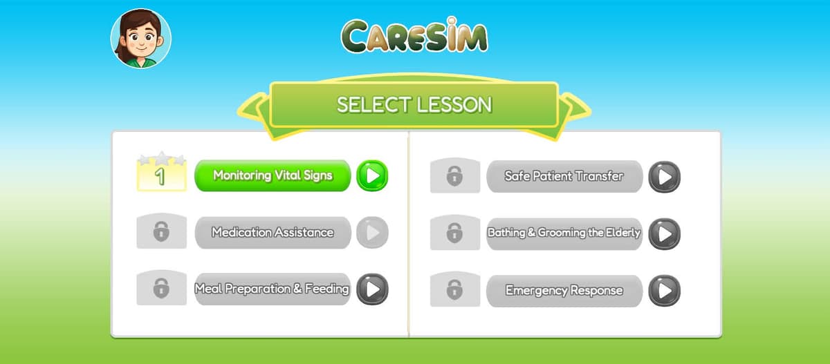 CareSim – Android Caregiving Simulation Game screenshot 1