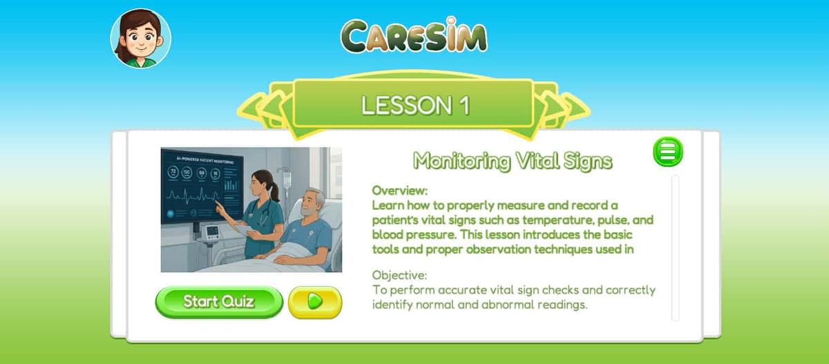 CareSim – Android Caregiving Simulation Game screenshot 5