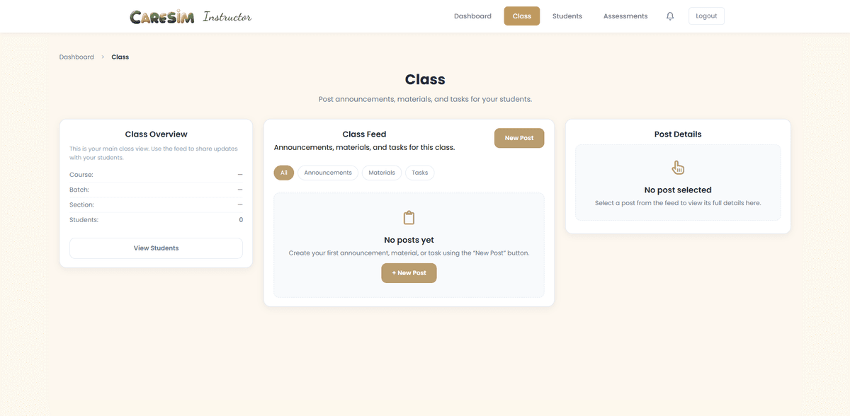 CARESIM – Web-based Learning Management System for Caregiving Education screenshot 8