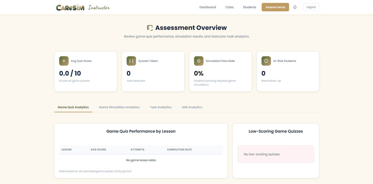 CARESIM – Web-based Learning Management System for Caregiving Education screenshot 10