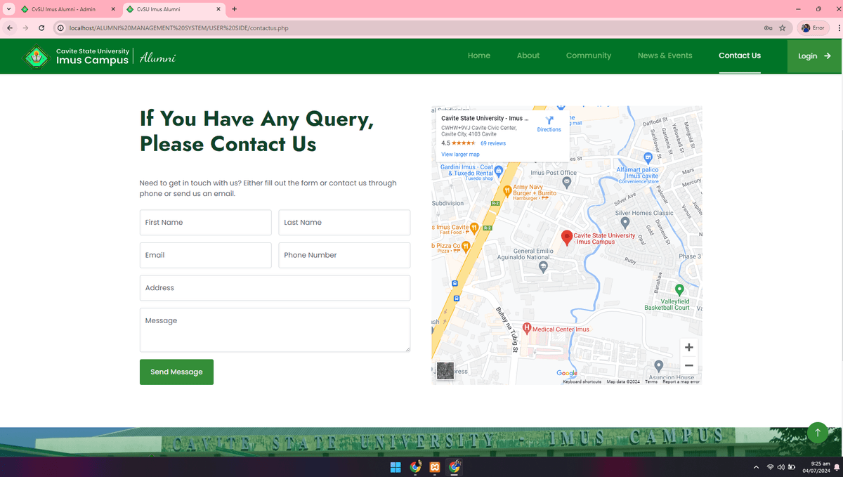 CvSU Imus Alumni Management System screenshot 11