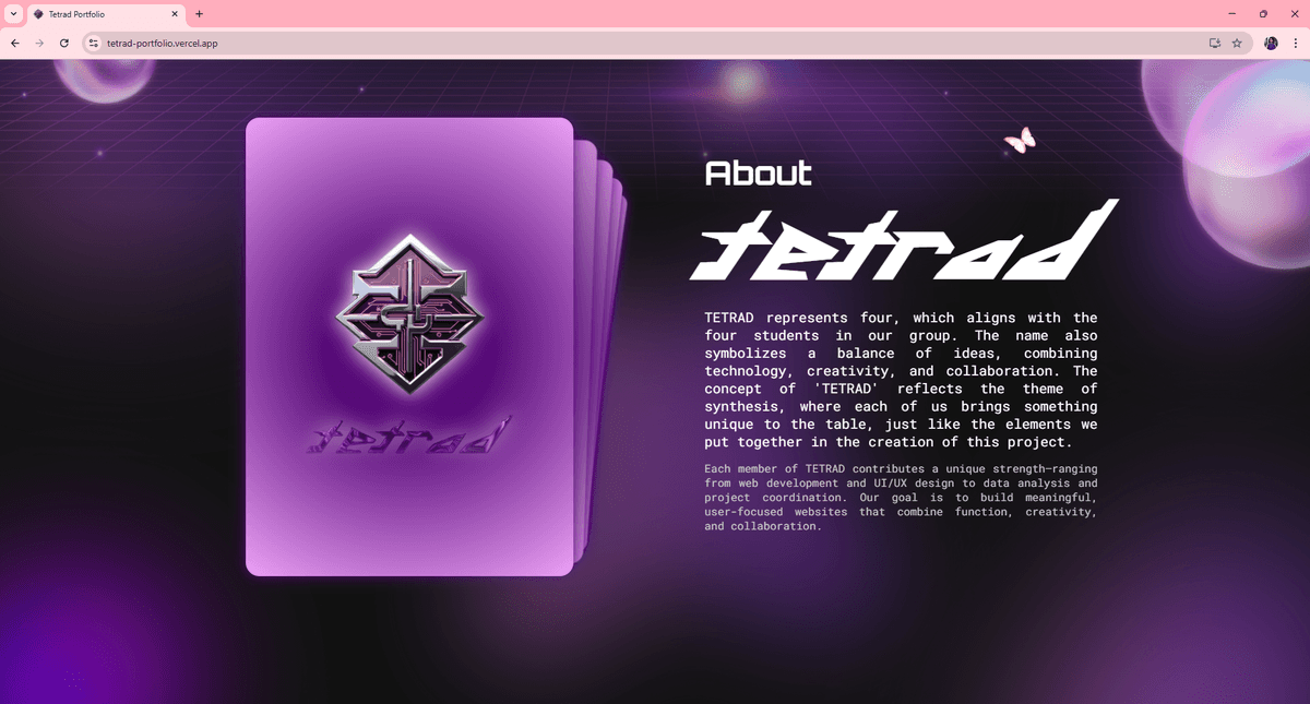Tetrad Interactive Group Portfolio screenshot 2