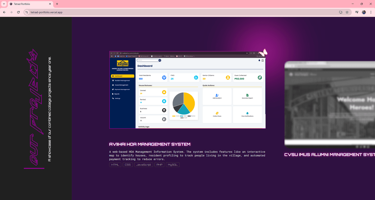 Tetrad Interactive Group Portfolio screenshot 3