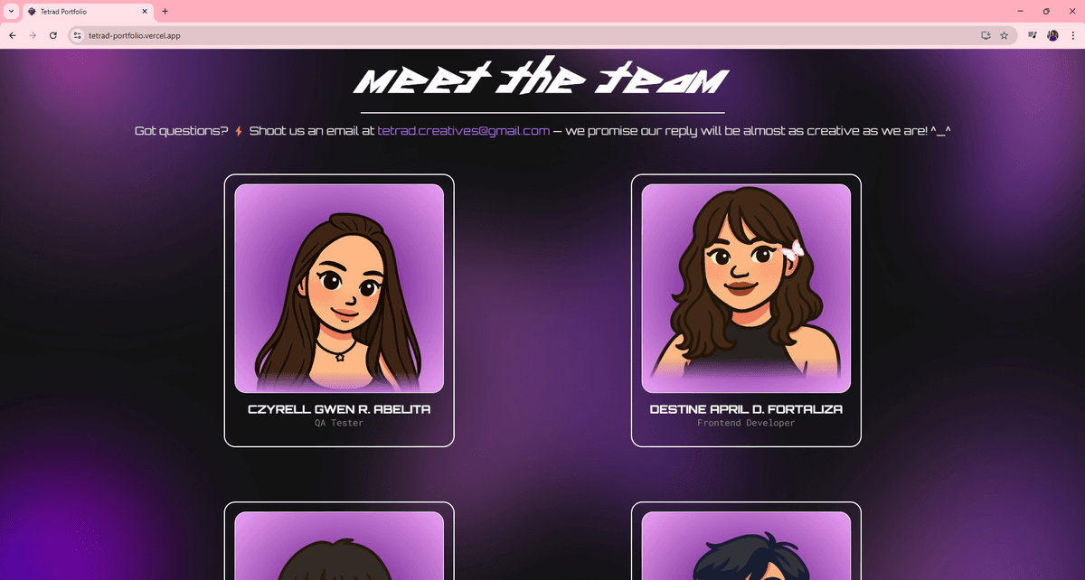 Tetrad Interactive Group Portfolio screenshot 5