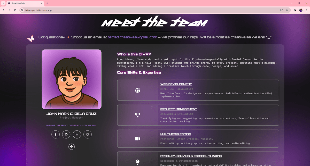 Tetrad Interactive Group Portfolio screenshot 6