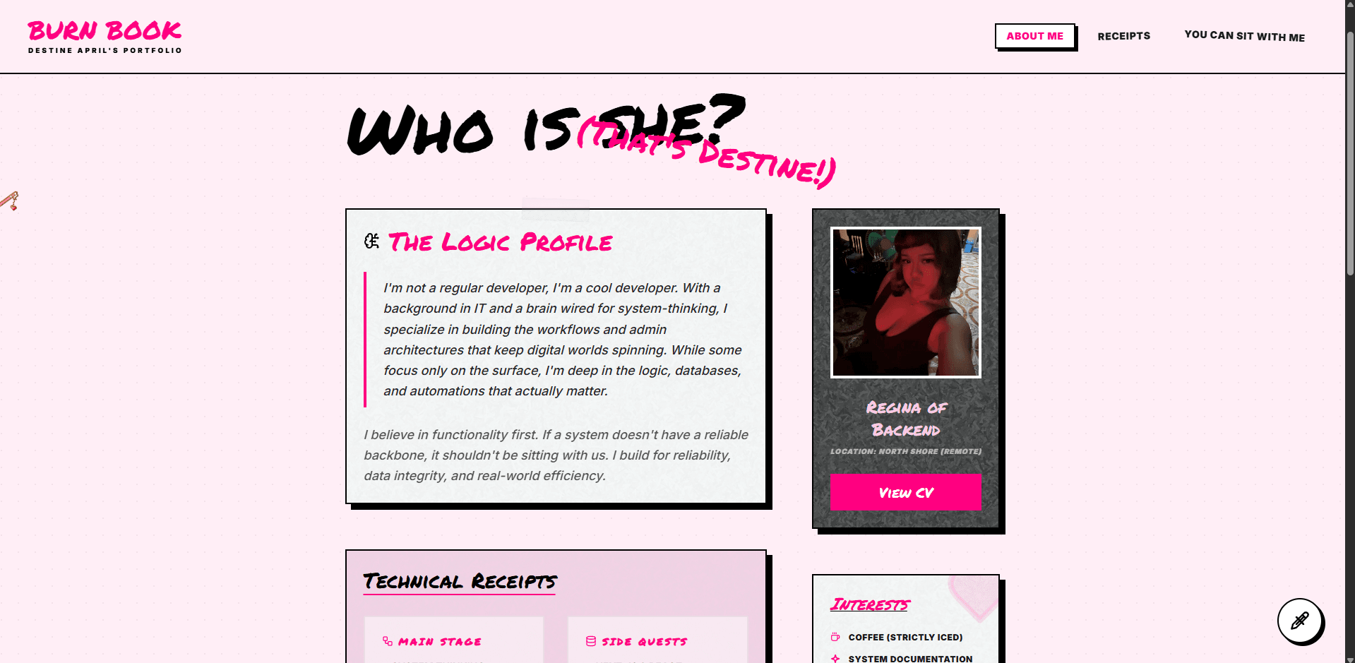 Burn Book — Mean Girls Themed Portfolio - image 6